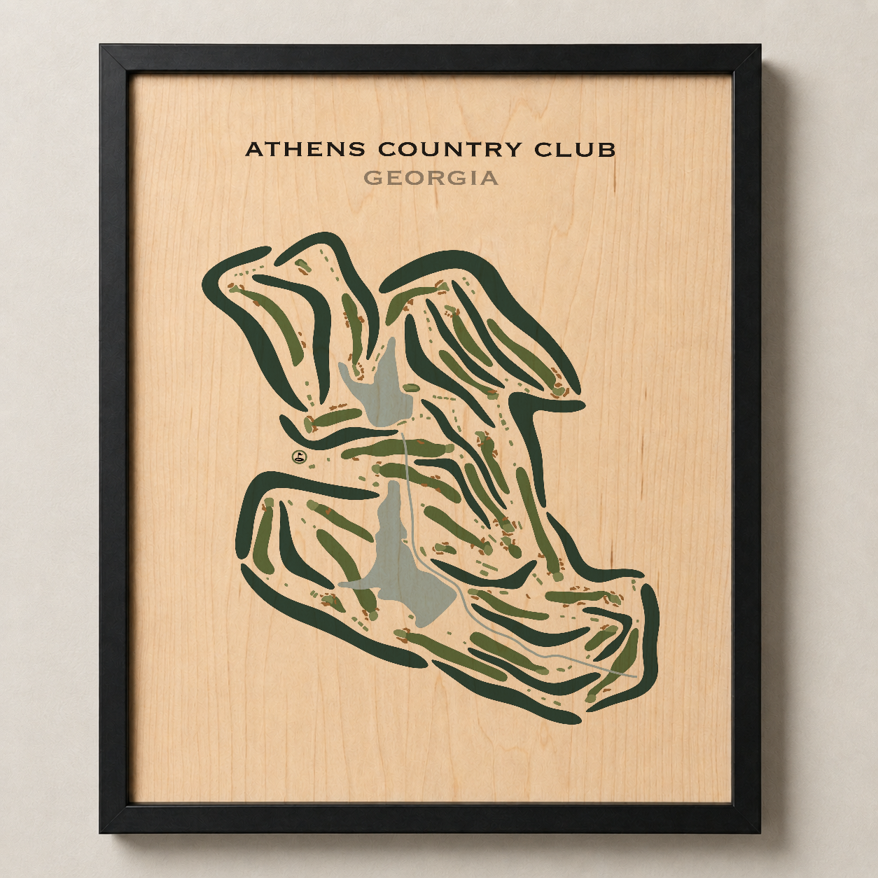 Athens Country Club, Georgia - Printed Golf Courses