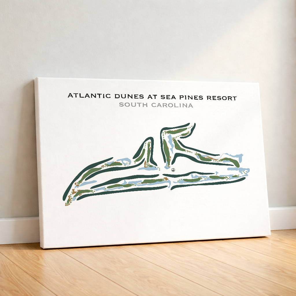 Atlantic Dunes At Sea Pines Resort, South Carolina - Printed Golf Courses