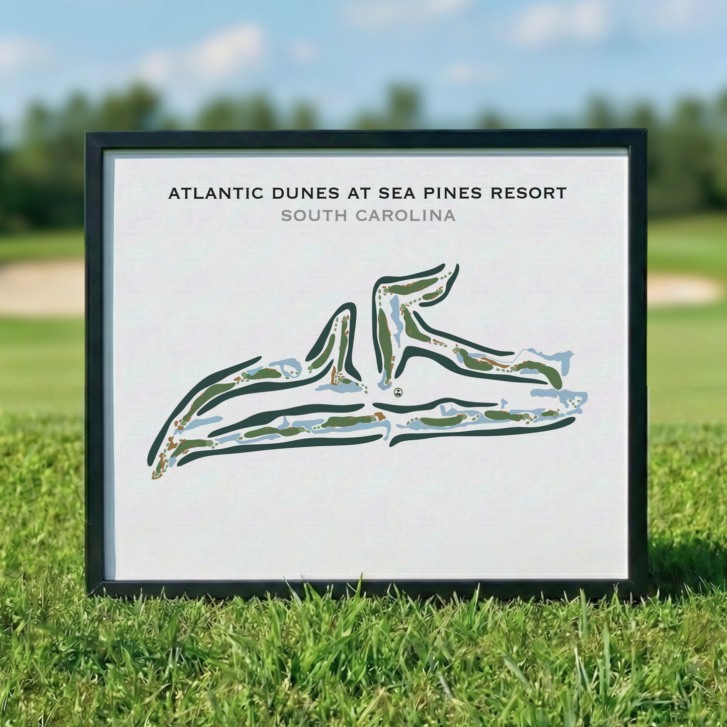 Atlantic Dunes At Sea Pines Resort, South Carolina - Printed Golf Courses