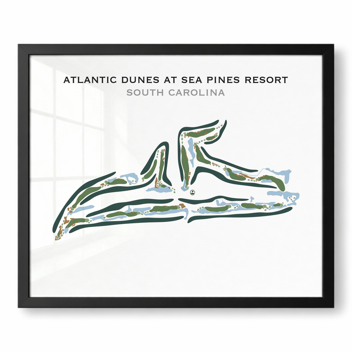 Atlantic Dunes At Sea Pines Resort, South Carolina - Printed Golf Courses