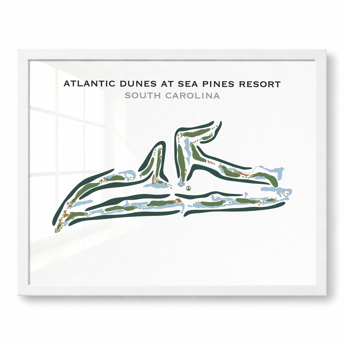 Atlantic Dunes At Sea Pines Resort, South Carolina - Printed Golf Courses