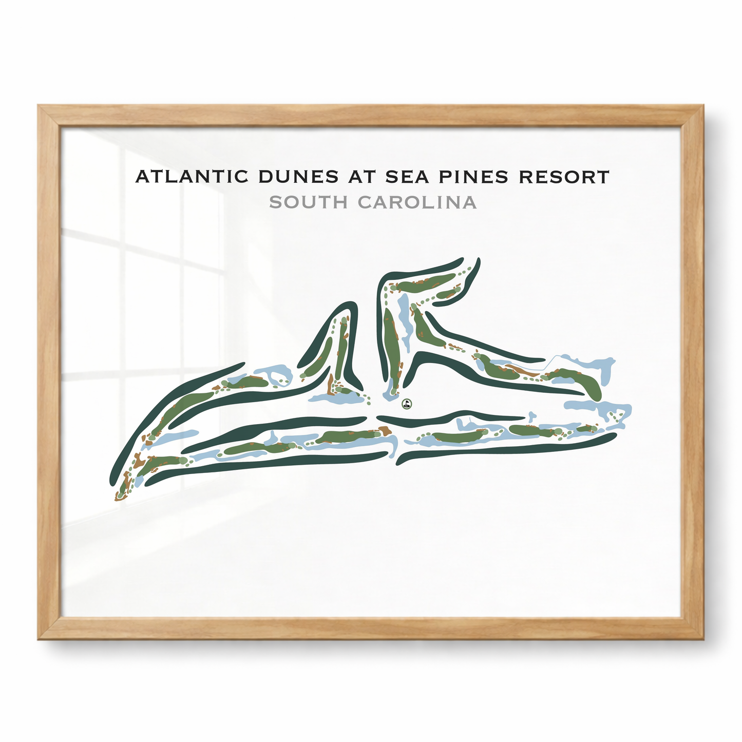 Atlantic Dunes At Sea Pines Resort, South Carolina - Printed Golf Courses