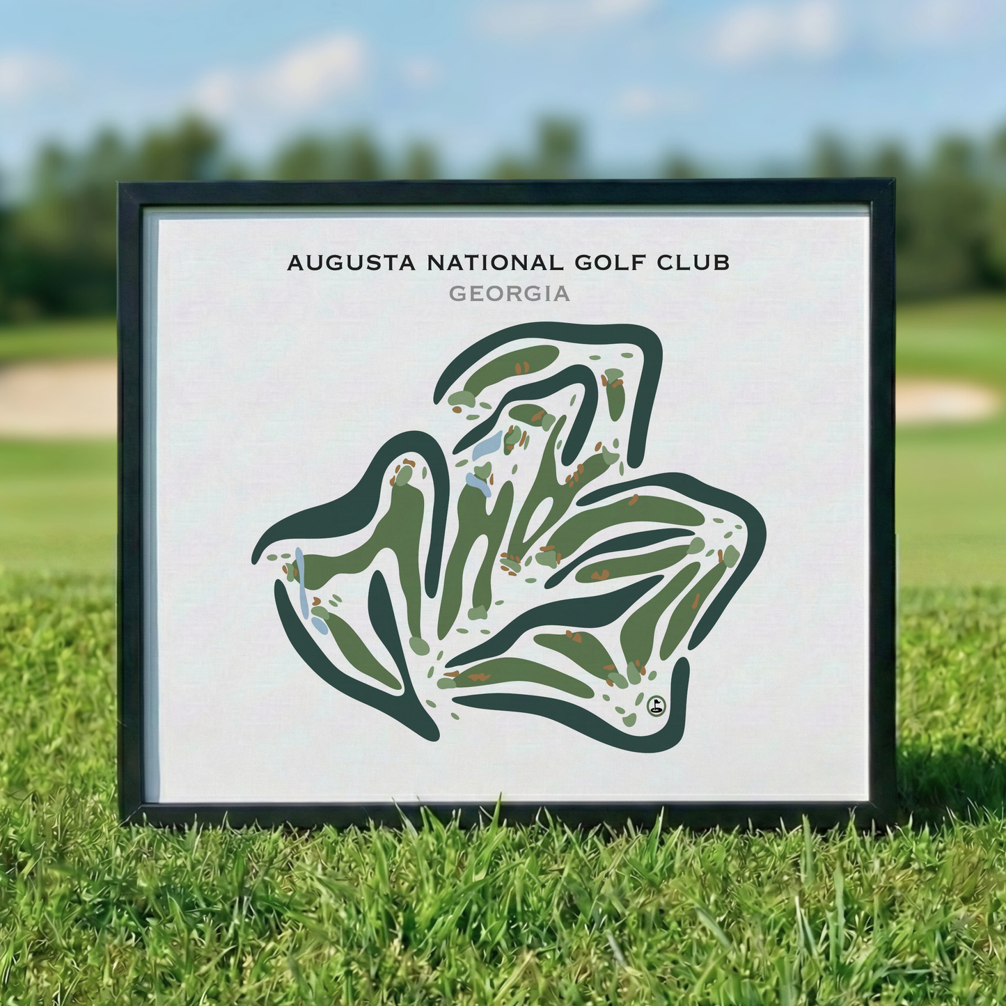Augusta National Golf Club, Augusta Georgia - Printed Golf Course
