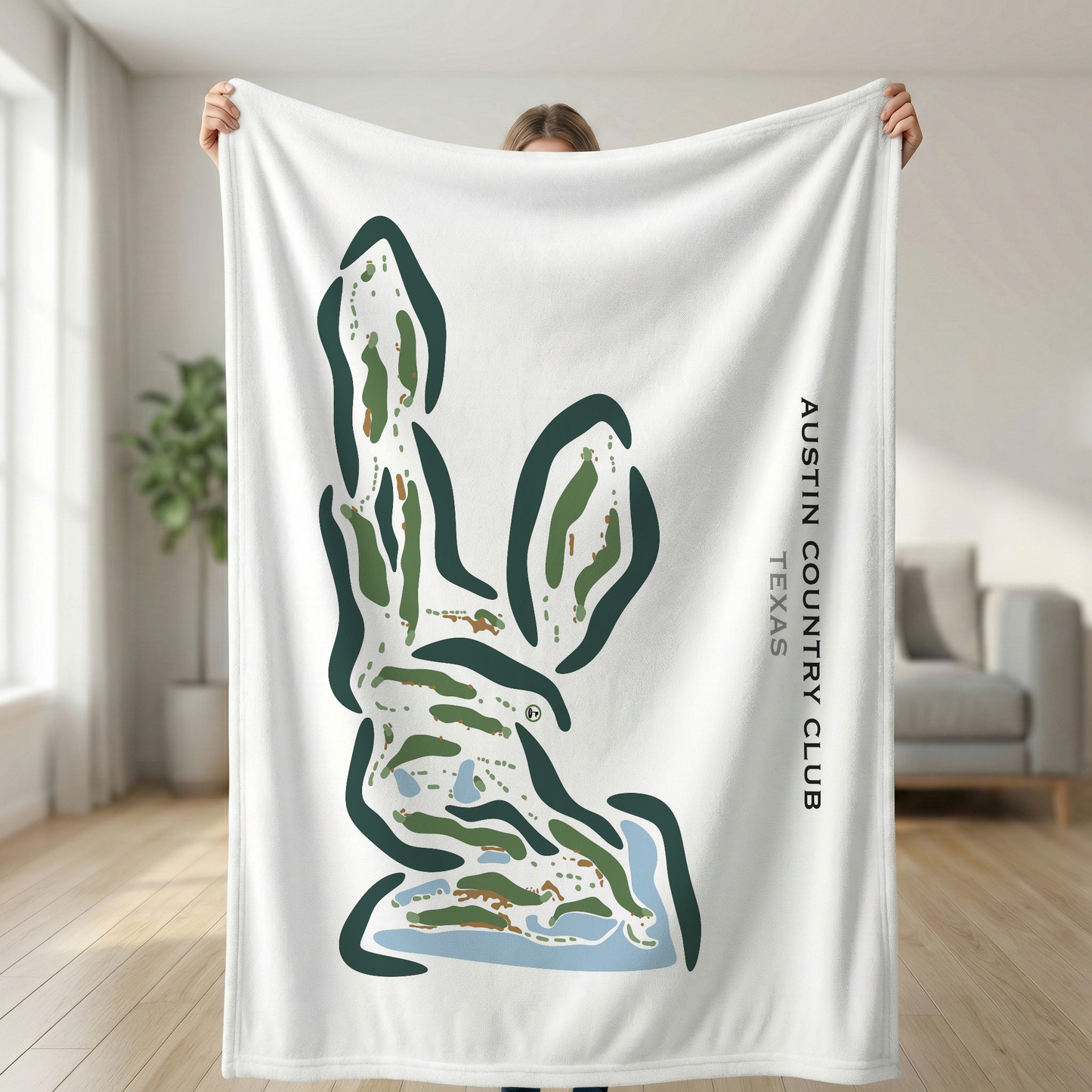Austin Country Club, Texas - Printed Golf Course