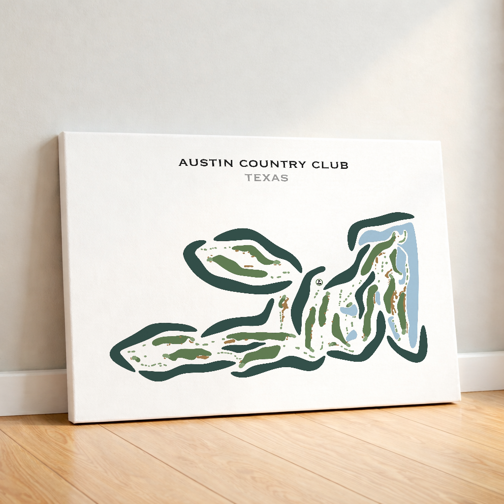 Austin Country Club, Texas - Printed Golf Course