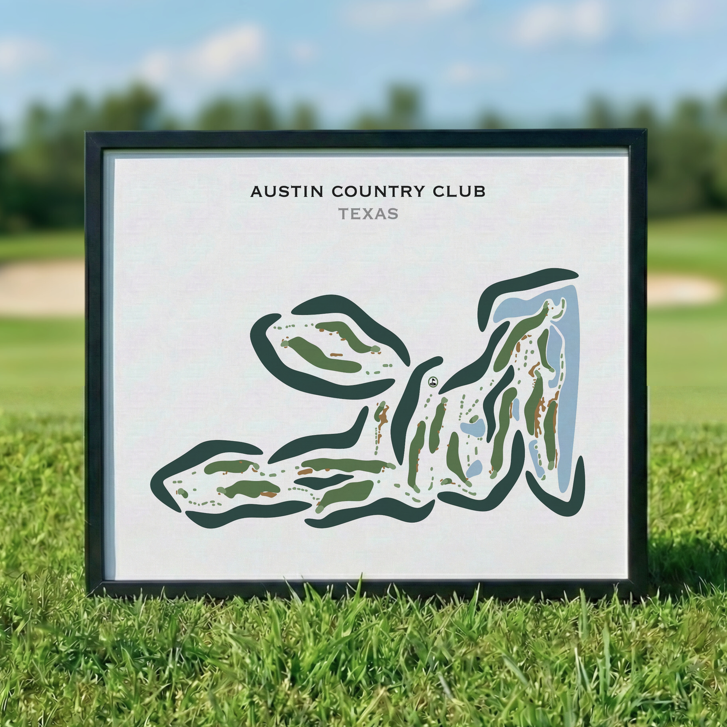 Austin Country Club, Texas - Printed Golf Course