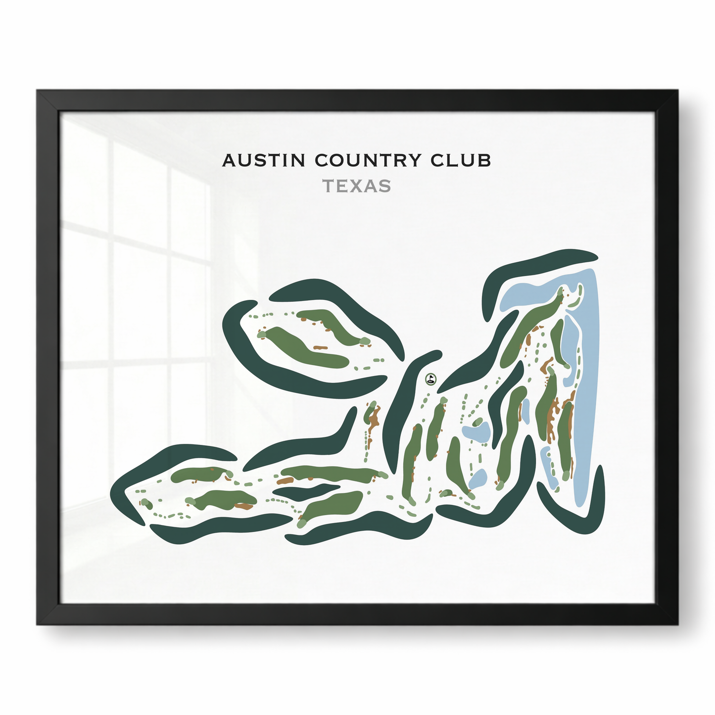 Austin Country Club, Texas - Printed Golf Course