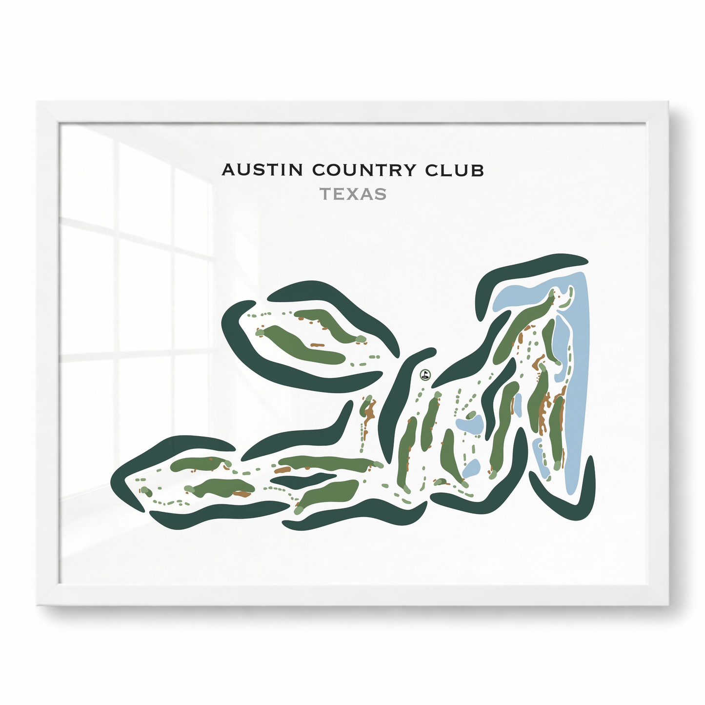 Austin Country Club, Texas - Printed Golf Course