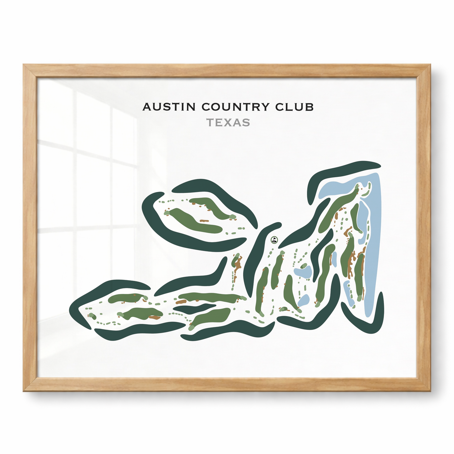 Austin Country Club, Texas - Printed Golf Course