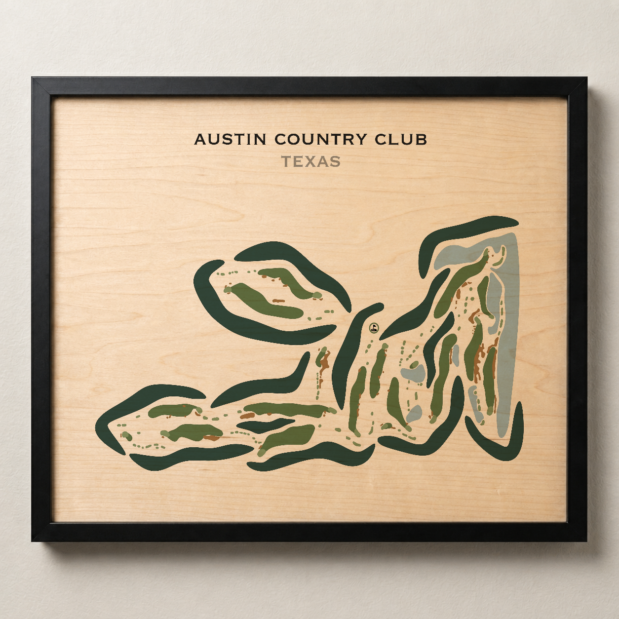 Austin Country Club, Texas - Printed Golf Course