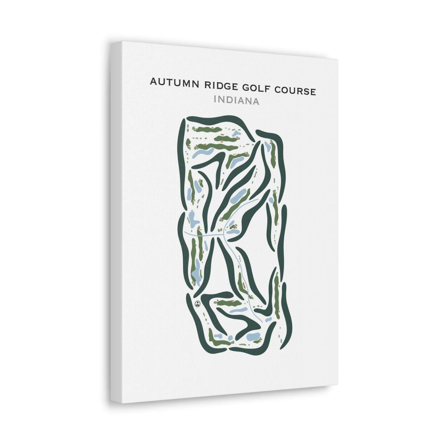 Autumn Ridge Golf Course, Indiana - Printed Golf Courses