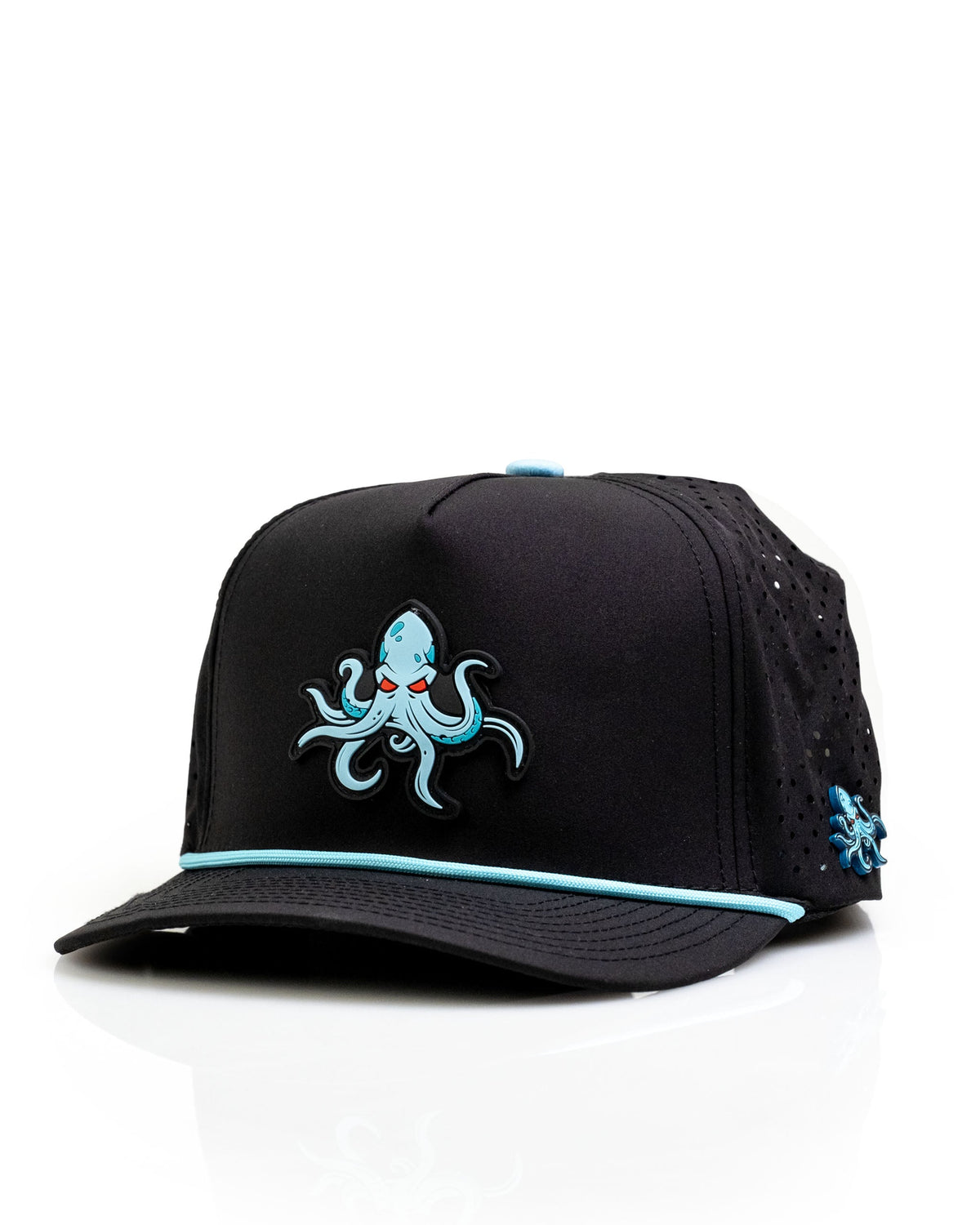 Kraken Black - Perforated Golf Rope Hat