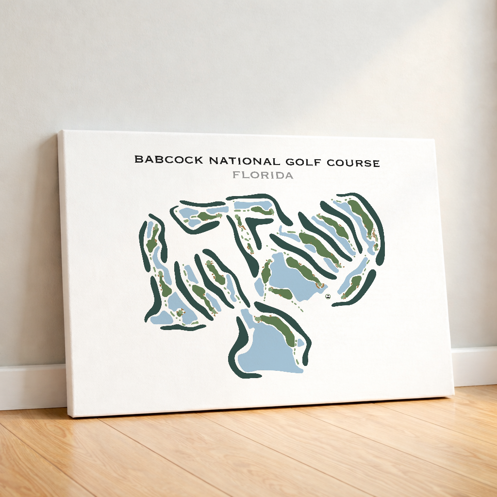 Babcock National Golf Course, Florida - Printed Golf Course