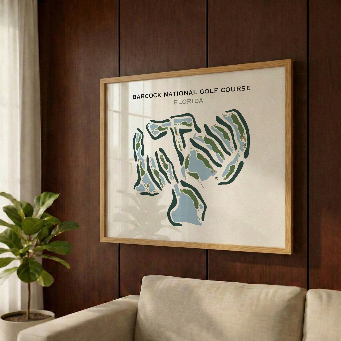 Babcock National Golf Course, Florida - Printed Golf Course