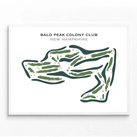 Bald Peak Colony Club, New Hampshire - Printed Golf Course
