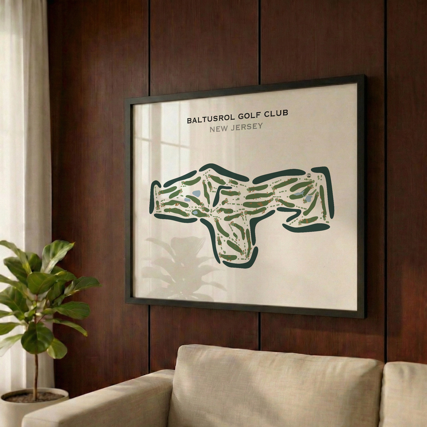 Baltusrol Golf Club, New Jersey - Printed Golf Courses