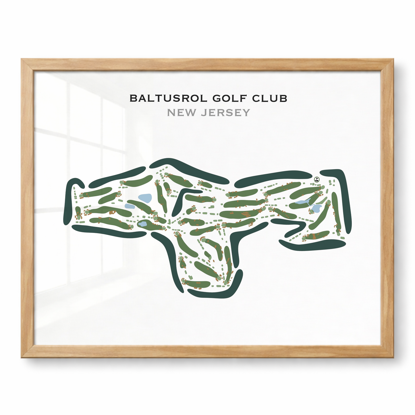 Baltusrol Golf Club, New Jersey - Printed Golf Courses