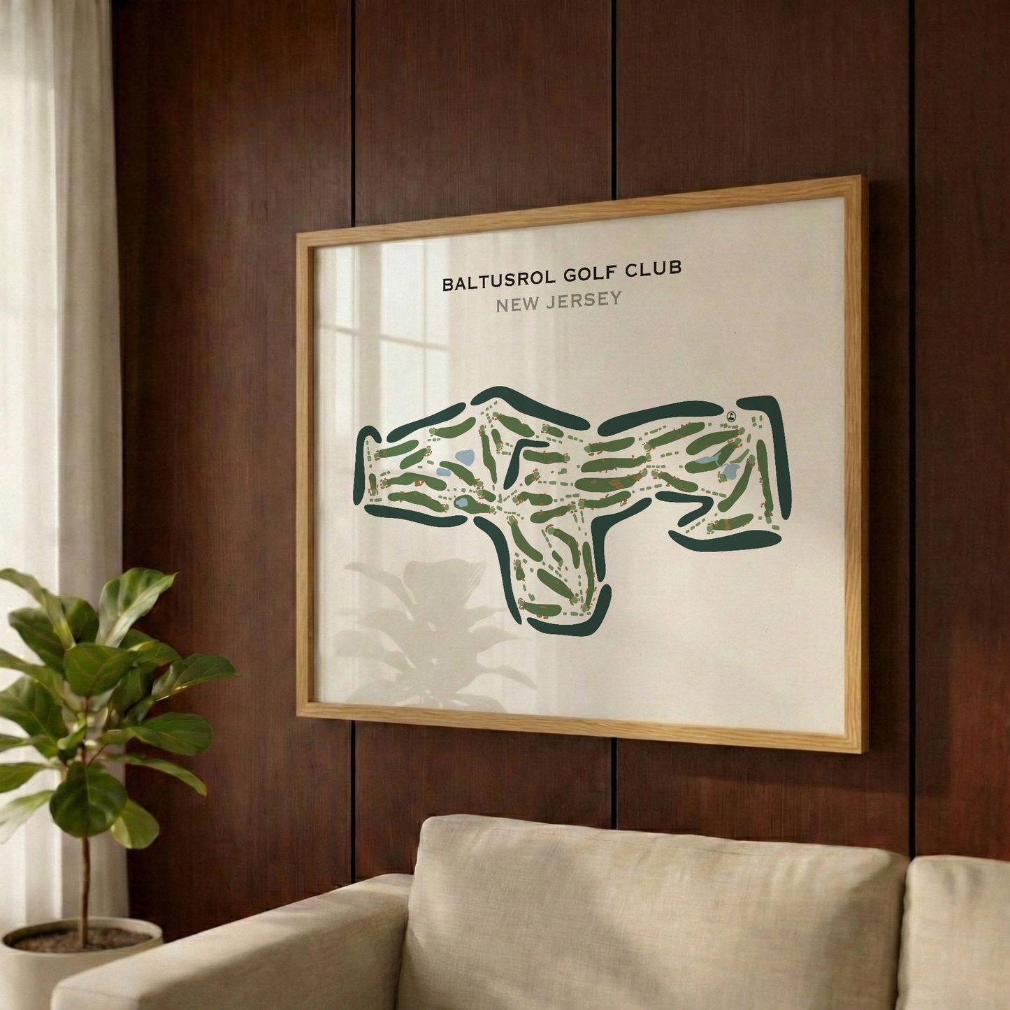 Baltusrol Golf Club, New Jersey - Printed Golf Courses
