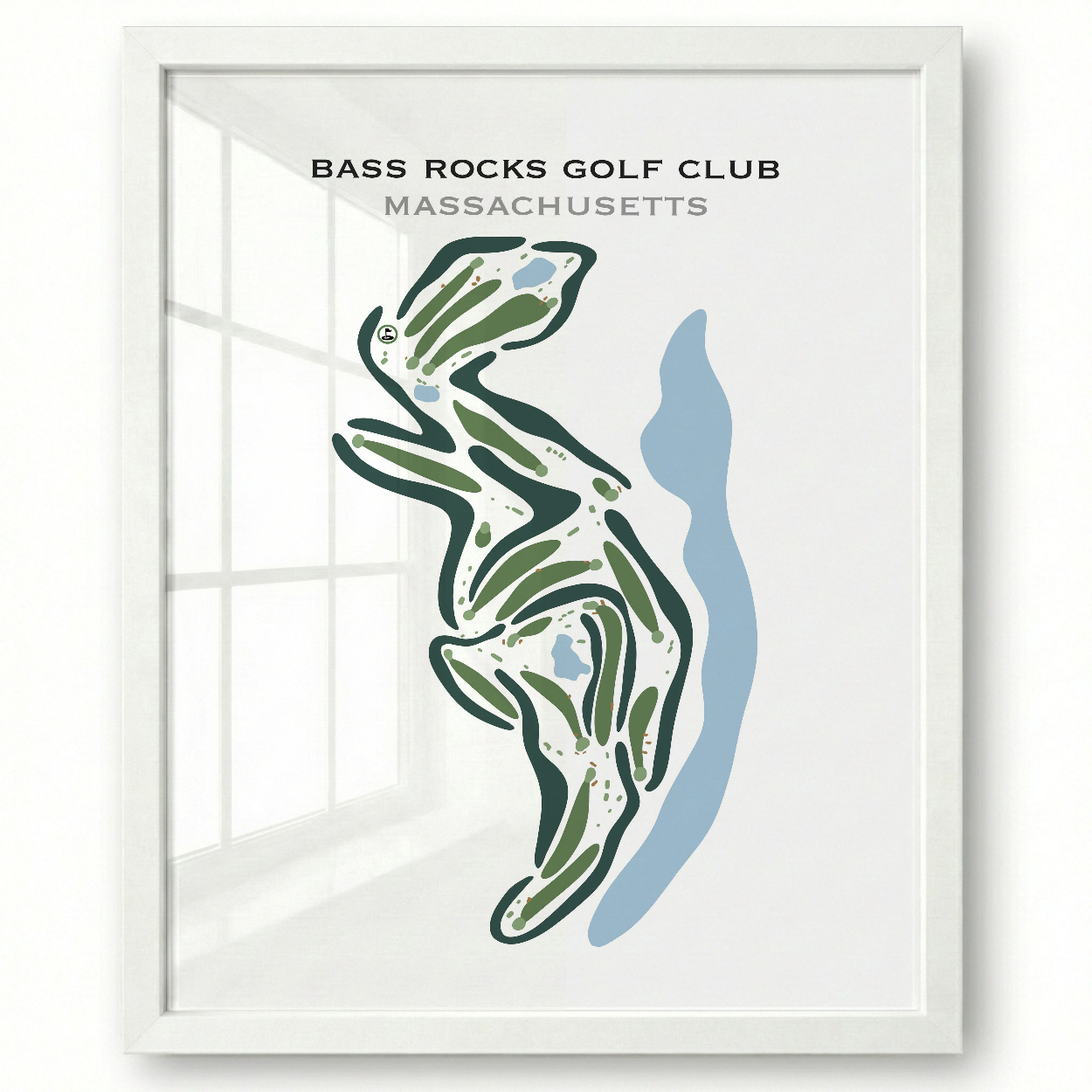 Bass Rocks Golf Club, Massachusetts - Printed Golf Courses