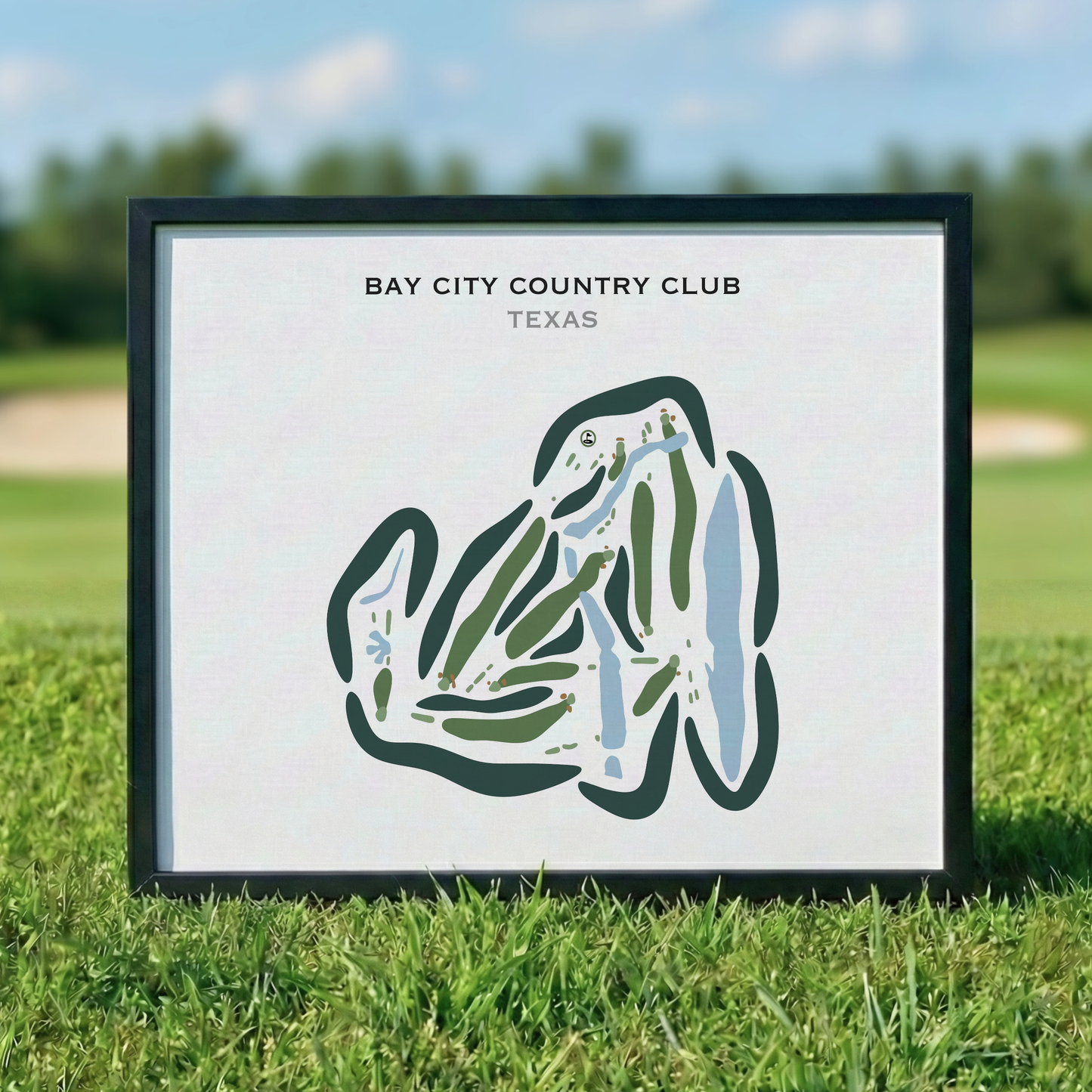 Bay City Country Club, Texas - Printed Golf Courses