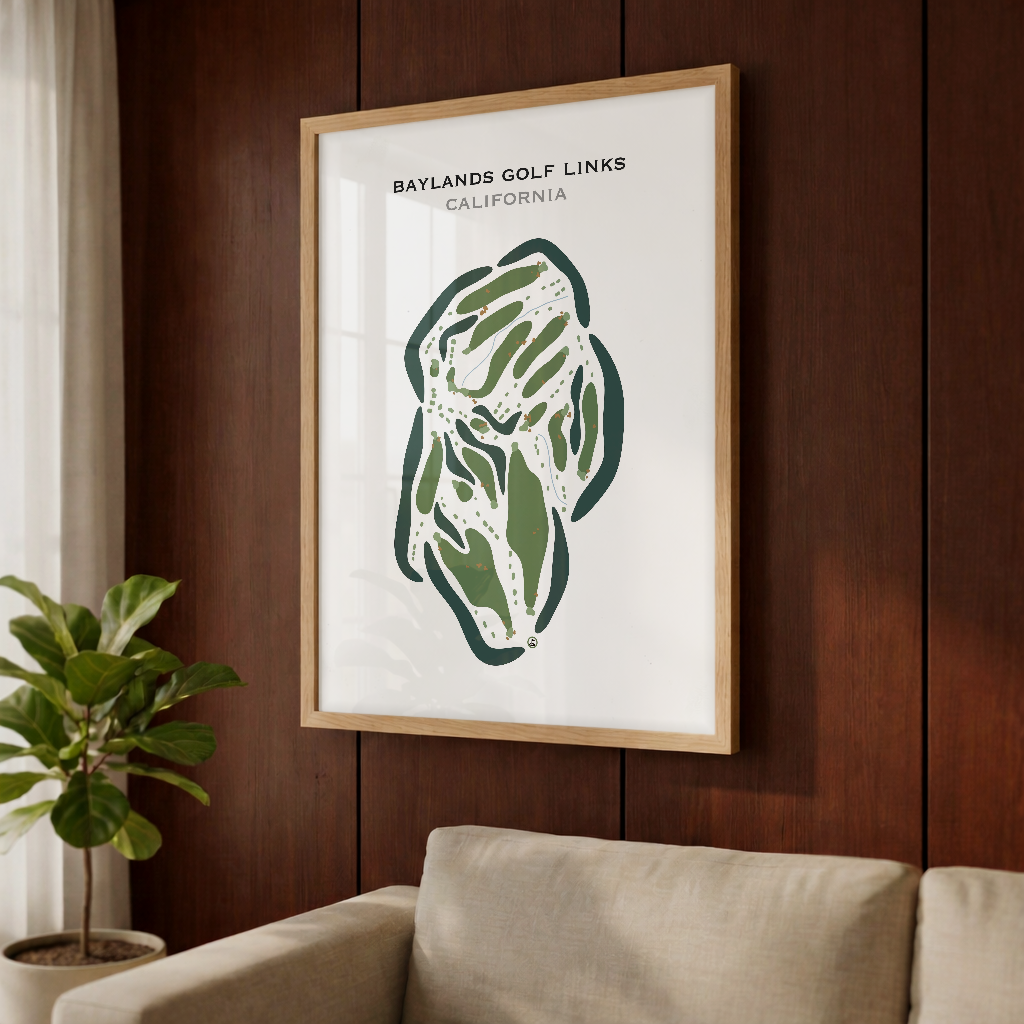 Baylands Golf Links, California - Printed Golf Courses