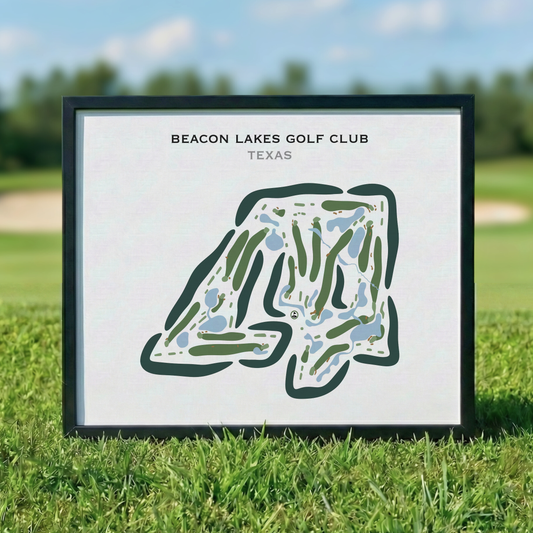 Beacon Lakes Golf Club, Texas - Printed Golf Courses