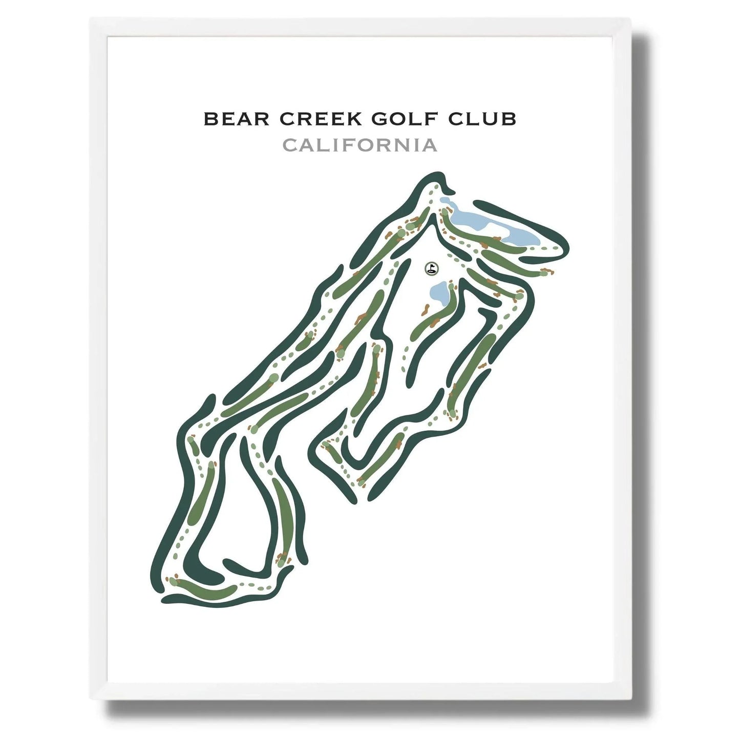 Bear Creek Golf Club, California - Printed Golf Courses