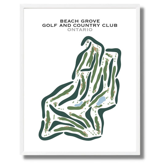 Beach Grove Golf and Country Club, Ontario - Printed Golf Courses