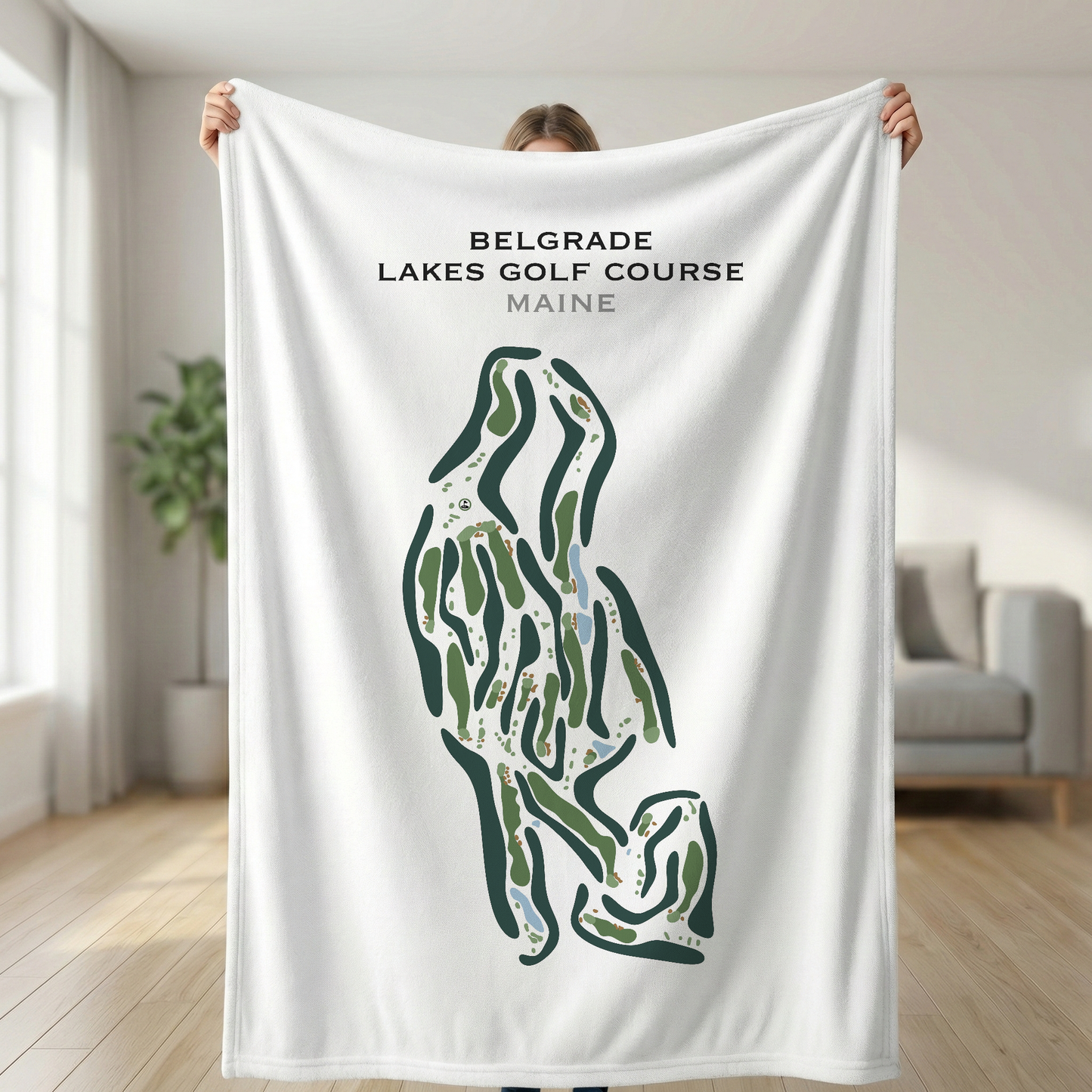 Belgrade Lakes Golf Course, Maine - Printed Golf Course
