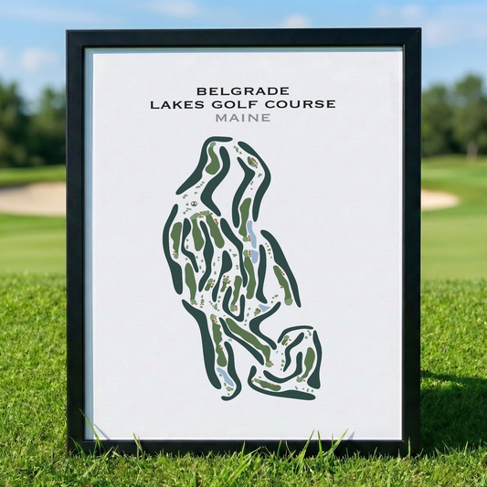 Belgrade Lakes Golf Course, Maine - Printed Golf Course