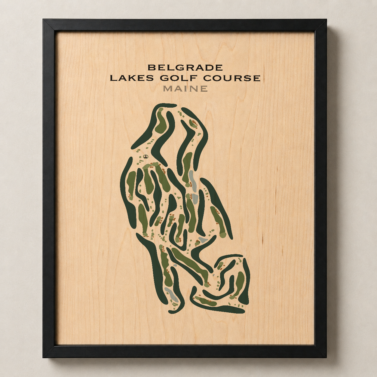 Belgrade Lakes Golf Course, Maine - Printed Golf Course