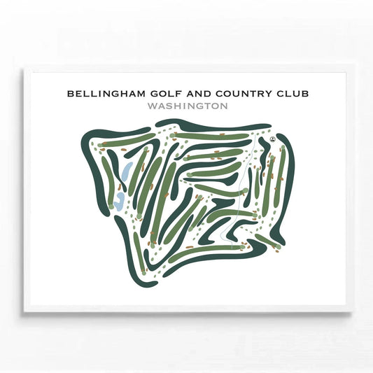 Bellingham Golf & Country Club, Washington - Printed Golf Courses