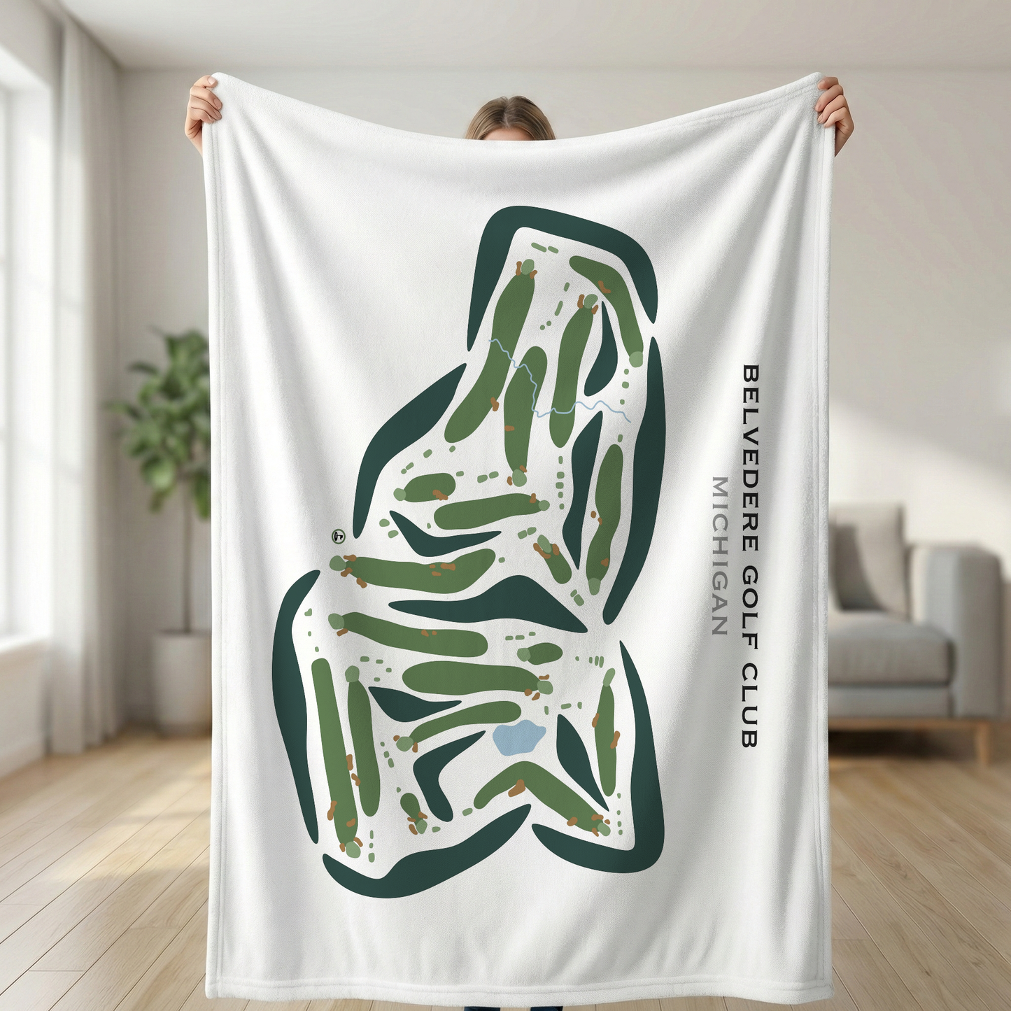 Belvedere Golf Club, Michigan - Printed Golf Course