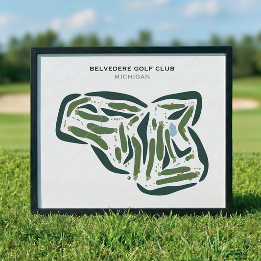 Belvedere Golf Club, Michigan - Printed Golf Course