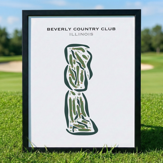 Beverly Country Club, Illinois - Printed Golf Courses
