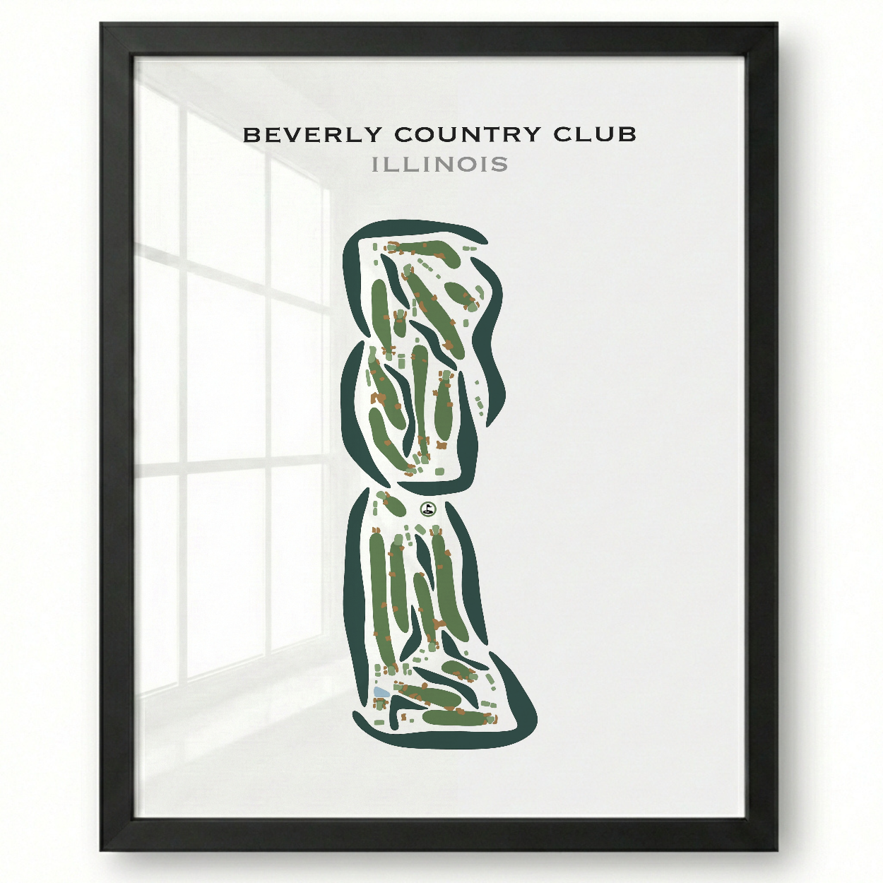 Beverly Country Club, Illinois - Printed Golf Courses