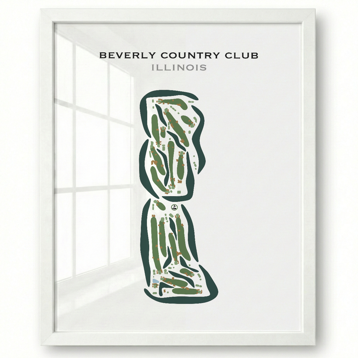 Beverly Country Club, Illinois - Printed Golf Courses