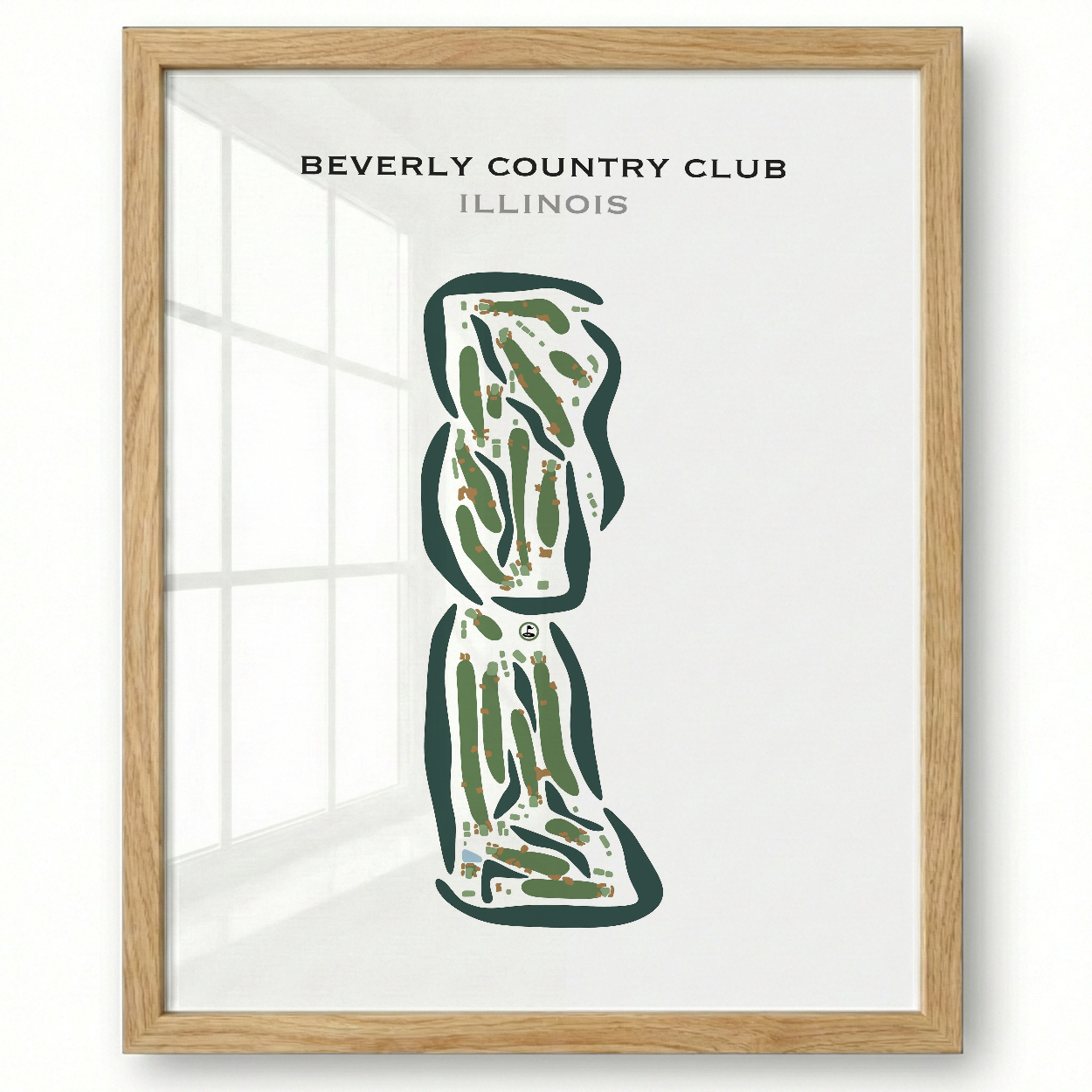 Beverly Country Club, Illinois - Printed Golf Courses