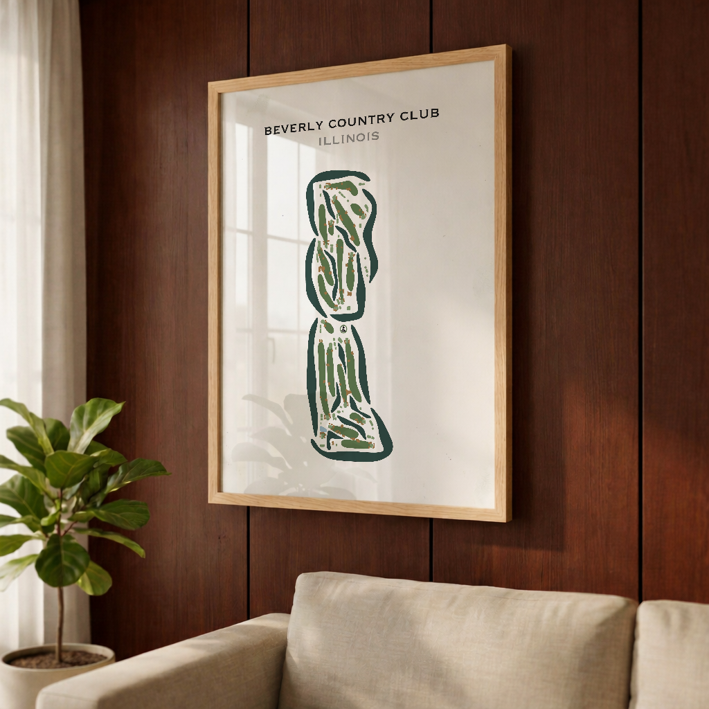 Beverly Country Club, Illinois - Printed Golf Courses