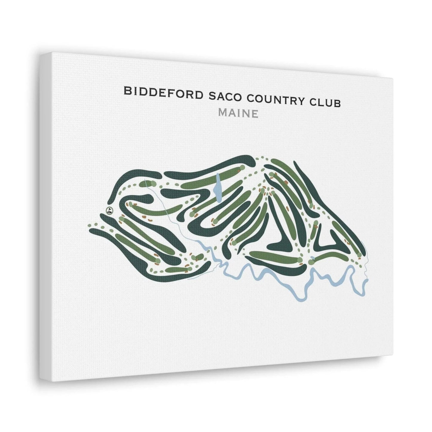 Biddeford Saco Country Club, Maine - Printed Golf Courses