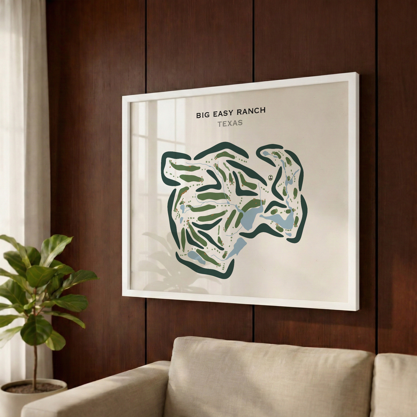Big Easy Ranch, Texas - Printed Golf Courses