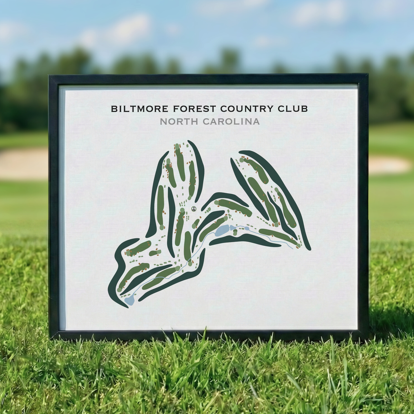 Biltmore Forest Country Club, North Carolina - Printed Golf Course