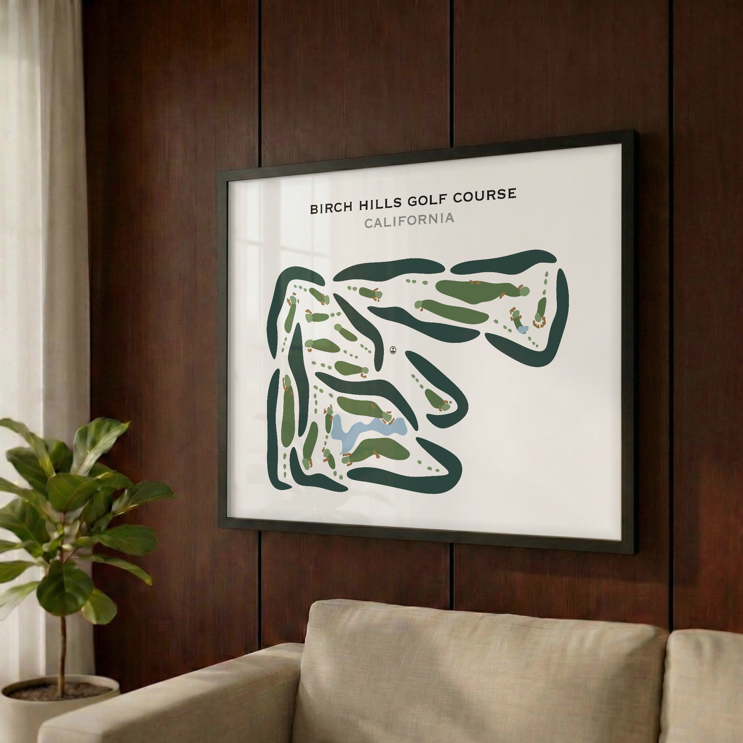Birch Hills Golf Course, California - Printed Golf Courses
