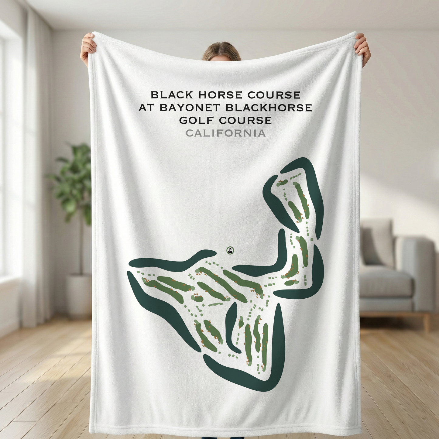 Black Horse Course at Bayonet Blackhorse Golf Course, California - Printed Golf Courses