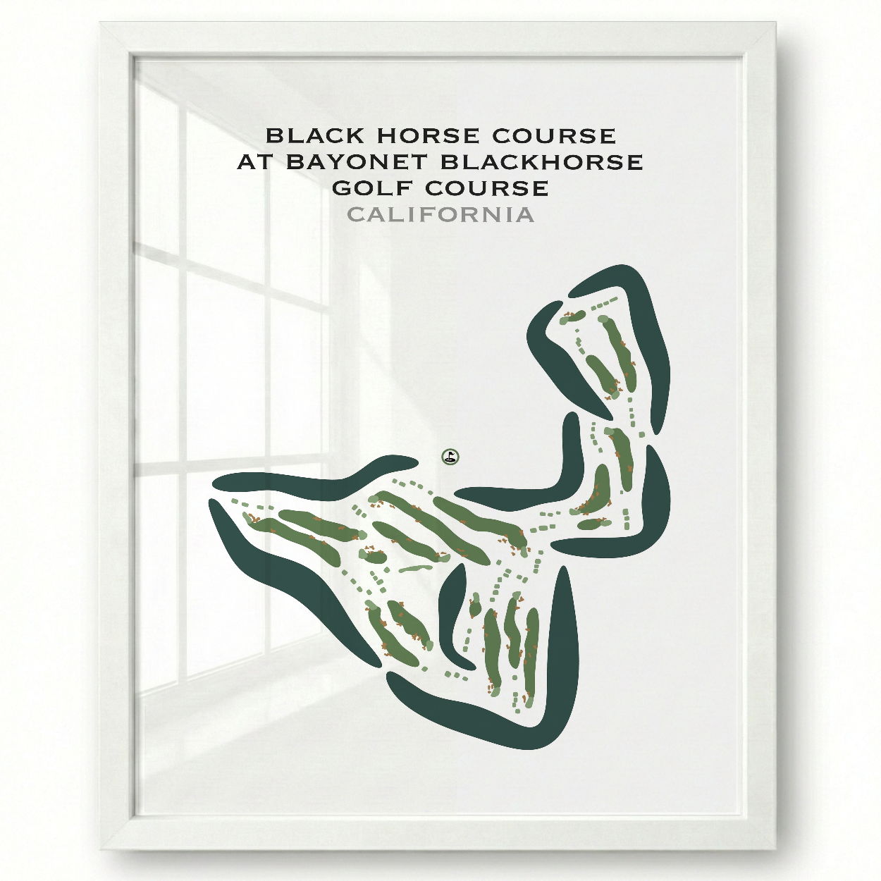 Black Horse Course at Bayonet Blackhorse Golf Course, California - Printed Golf Courses