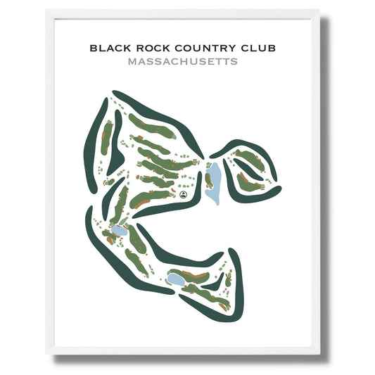 Black Rock Country Club, Massachusetts - Printed Golf Courses