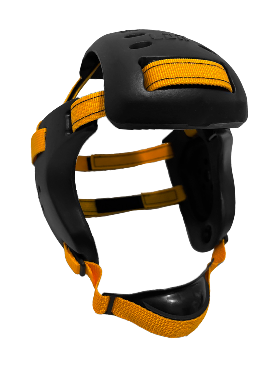 Wrestling Headgear Adult Black & Orange Straps