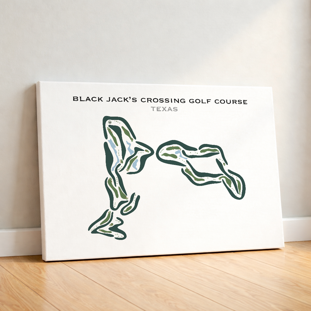 Black Jack's Crossing Golf Course, Texas - Printed Golf Courses