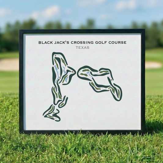 Black Jack's Crossing Golf Course, Texas - Printed Golf Courses