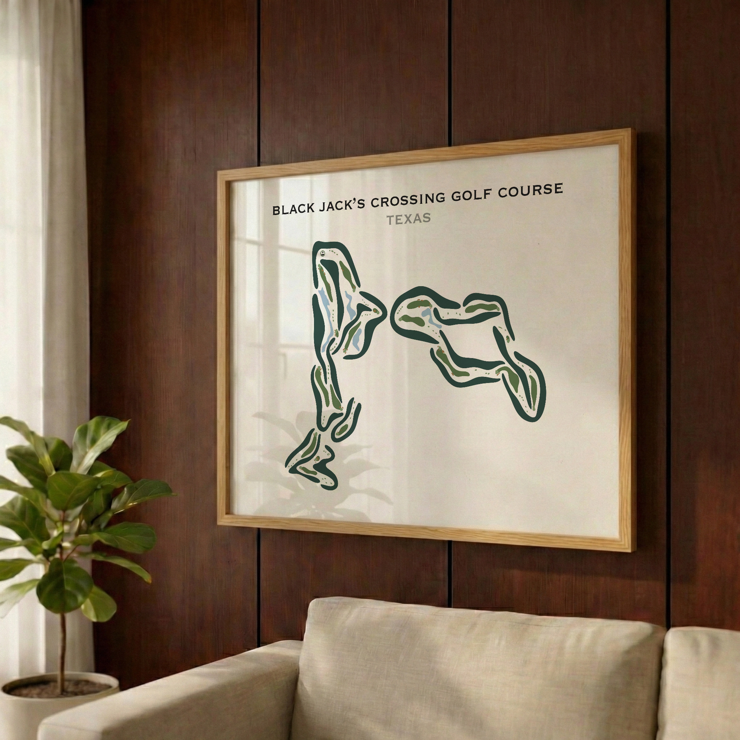 Black Jack's Crossing Golf Course, Texas - Printed Golf Courses